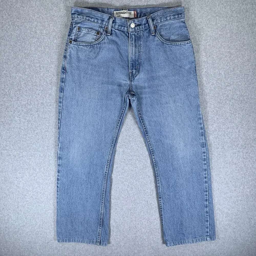 Vintage Levi's 505 Jeans 31x30 (31x27.5 Actual) Blue Medium Wash Straight Fit